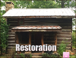 Historic Log Cabin Restoration  Howard, Ohio
